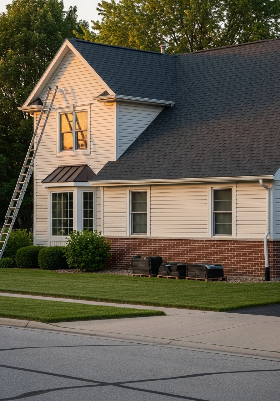 Peewaukee home exterior showing architectural style typical of Waukesha County area.